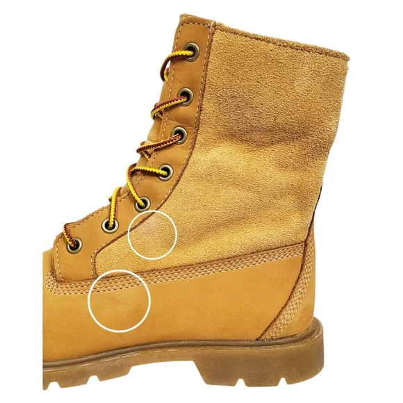 New Timberland linden woods waterproof fold down boots women 6 wheat nubuck faux - Picture 16 of 16